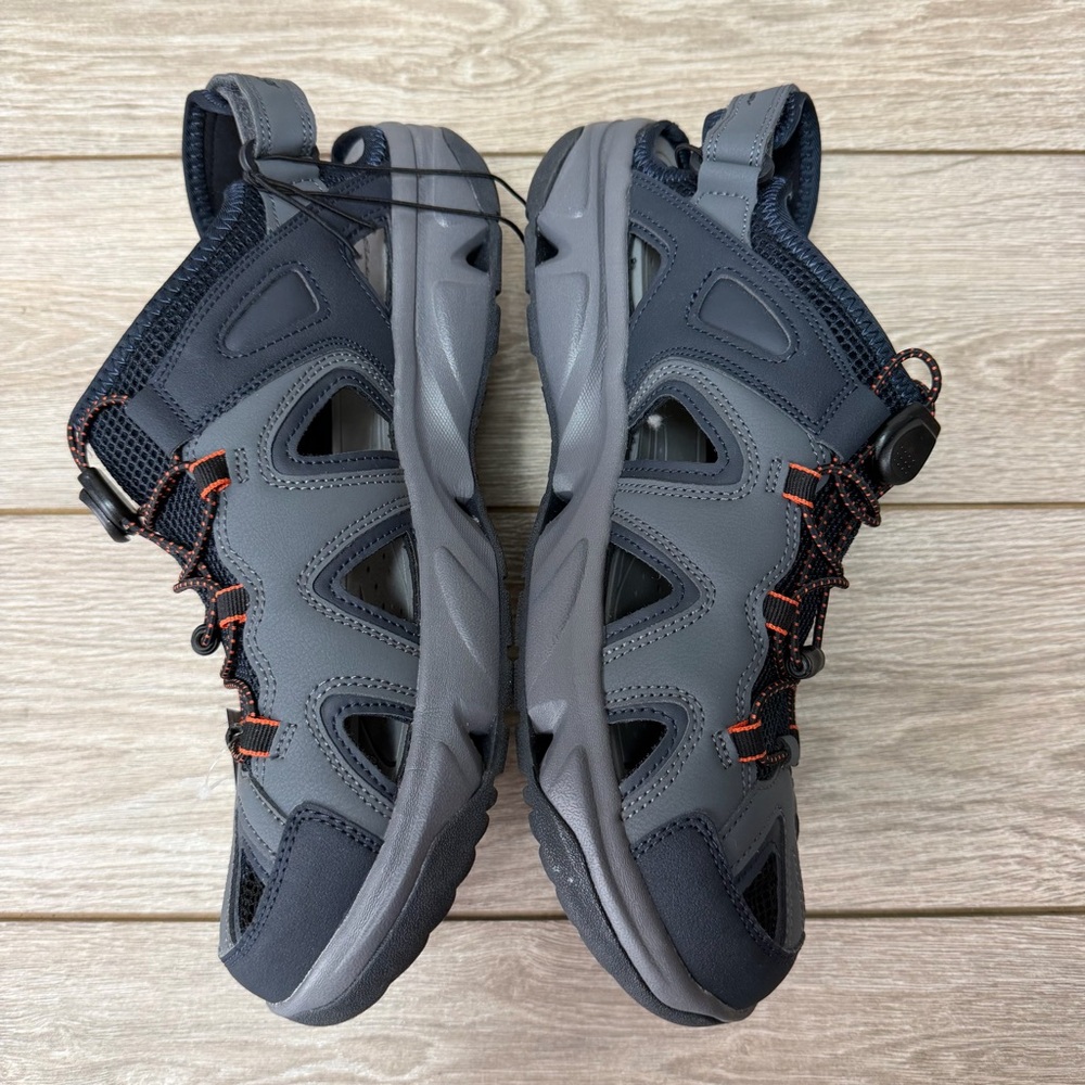 Eddie Bauer Gray Lake Trail Bungee Lace Lightweight Water Sandals Mens Size 12 - Picture 8 of 10